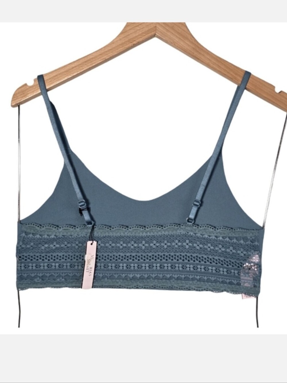 Victoria’s Secret Lace Bralette French Sage Wireless Stretch Bra Size Medium NEW